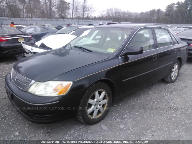 4T1BF28B63U285787 - 2003 TOYOTA AVALON XL/XLS BLACK photo 2