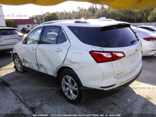 2GNAXVEV1J6288371 - 2018 CHEVROLET EQUINOX PREMIER WHITE photo 3