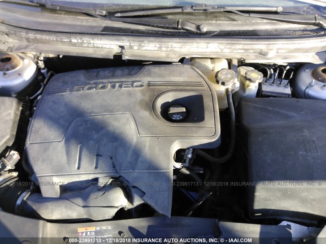 1G1ZC5E07CF319135 - 2012 CHEVROLET MALIBU 1LT GRAY photo 10