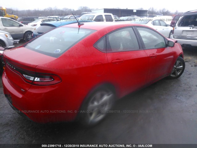 1C3CDFFA0GD815990 - 2016 DODGE DART SXT SPORT RED photo 4