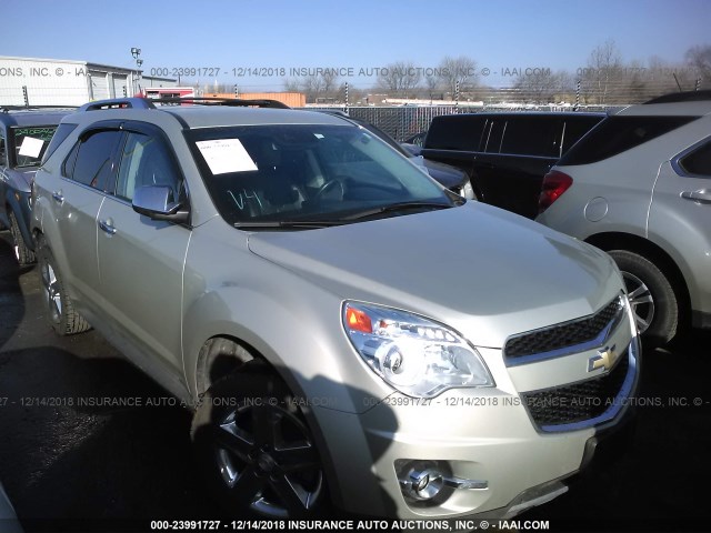 2GNALDEK3E6255258 - 2014 CHEVROLET EQUINOX LTZ GOLD photo 1