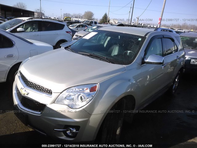 2GNALDEK3E6255258 - 2014 CHEVROLET EQUINOX LTZ GOLD photo 2