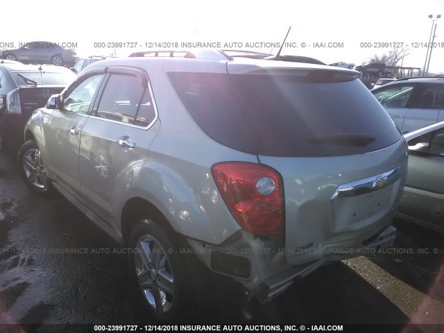 2GNALDEK3E6255258 - 2014 CHEVROLET EQUINOX LTZ GOLD photo 3