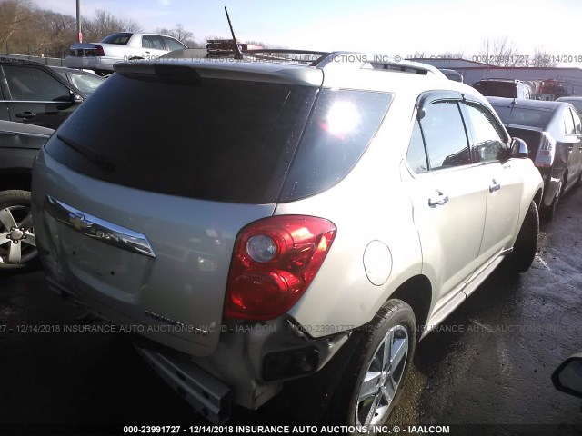 2GNALDEK3E6255258 - 2014 CHEVROLET EQUINOX LTZ GOLD photo 4