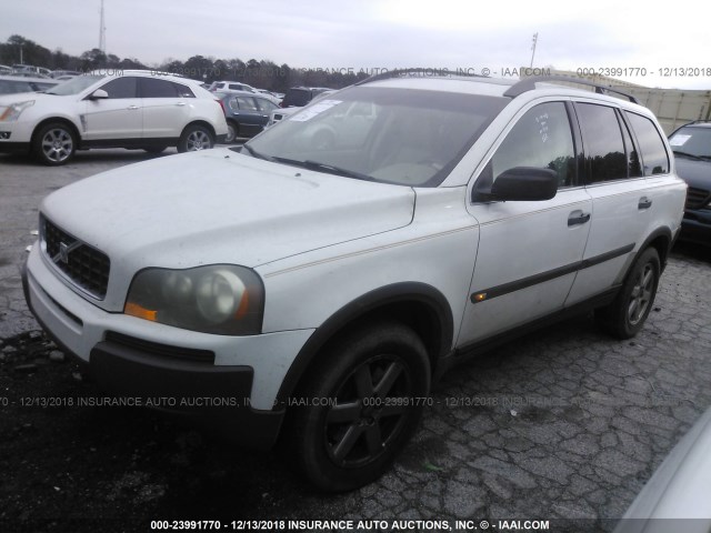 YV4CZ592X61239818 - 2006 VOLVO XC90 WHITE photo 2