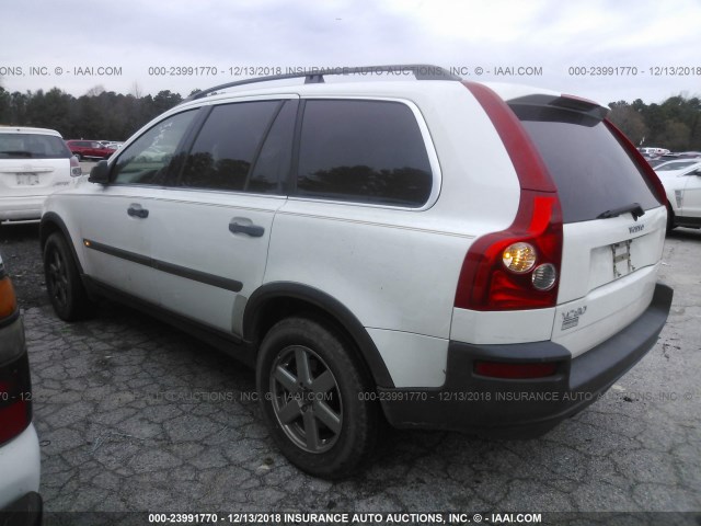 YV4CZ592X61239818 - 2006 VOLVO XC90 WHITE photo 3