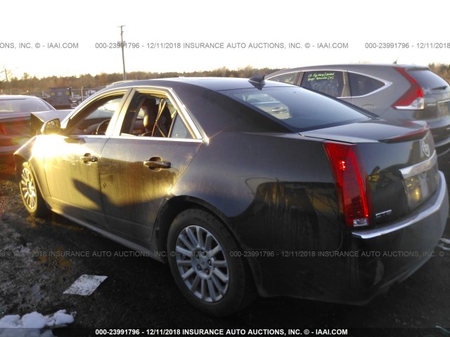 1G6DE5E5XC0145459 - 2012 CADILLAC CTS LUXURY COLLECTION BLACK photo 3