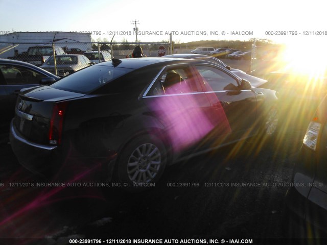 1G6DE5E5XC0145459 - 2012 CADILLAC CTS LUXURY COLLECTION BLACK photo 4