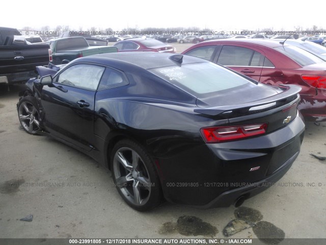 1G1FF1R73J0122618 - 2018 CHEVROLET CAMARO SS BLACK photo 3