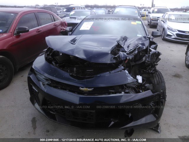 1G1FF1R73J0122618 - 2018 CHEVROLET CAMARO SS BLACK photo 6