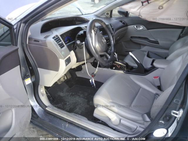 19XFB2F99CE010902 - 2012 HONDA CIVIC EXL GRAY photo 5