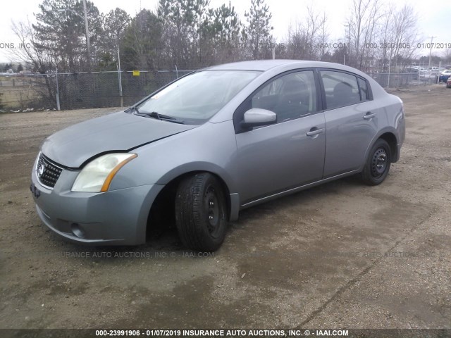 3N1AB61E48L725176 - 2008 NISSAN SENTRA 2.0/2.0S/2.0SL GRAY photo 2