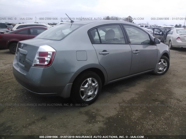 3N1AB61E48L725176 - 2008 NISSAN SENTRA 2.0/2.0S/2.0SL GRAY photo 4