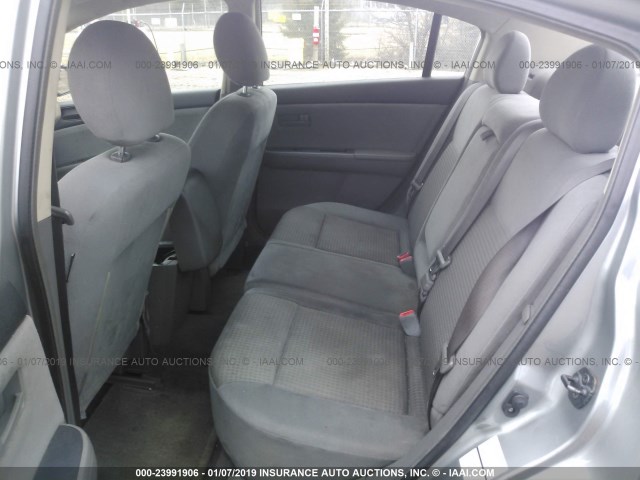 3N1AB61E48L725176 - 2008 NISSAN SENTRA 2.0/2.0S/2.0SL GRAY photo 8