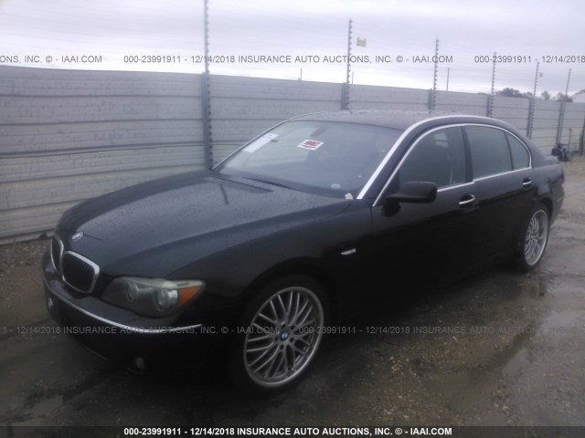 WBAHN83587DT69389 - 2007 BMW 750 BLACK photo 2