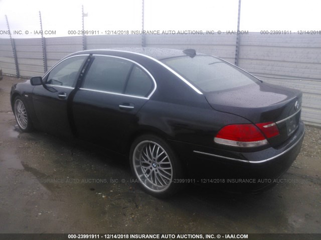 WBAHN83587DT69389 - 2007 BMW 750 BLACK photo 3