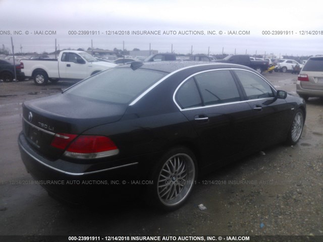 WBAHN83587DT69389 - 2007 BMW 750 BLACK photo 4