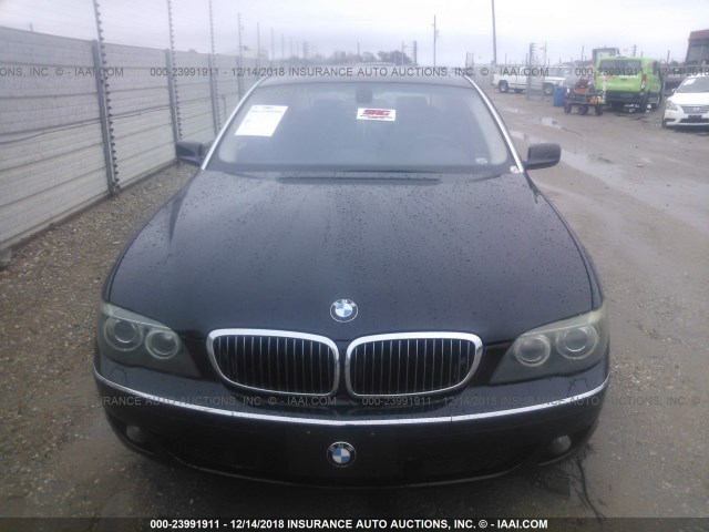 WBAHN83587DT69389 - 2007 BMW 750 BLACK photo 6