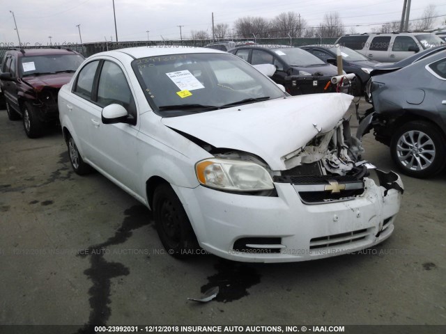 KL1TD5DE2AB125695 - 2010 CHEVROLET AVEO LS/LT WHITE photo 1