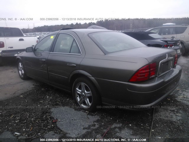 1LNHM87A52Y711486 - 2002 LINCOLN LS GRAY photo 3