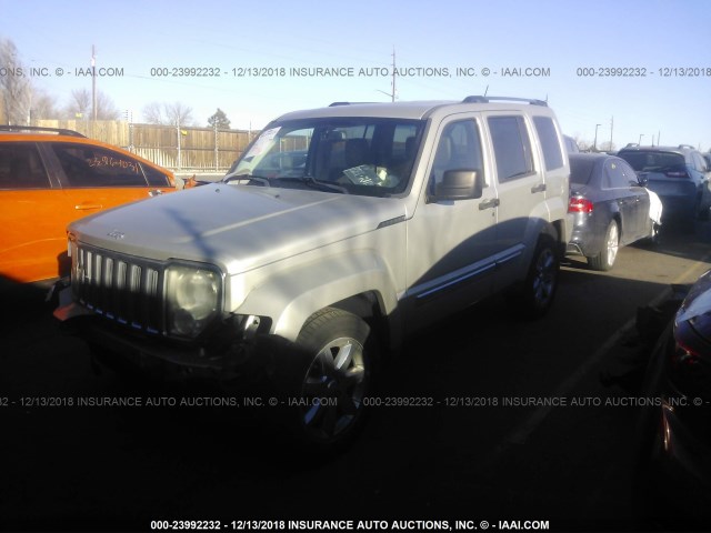 1J8GN58K28W212323 - 2008 JEEP LIBERTY LIMITED SILVER photo 2