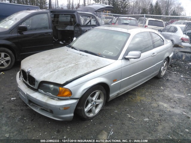 WBABN33432PG55600 - 2002 BMW 325 CI SILVER photo 2