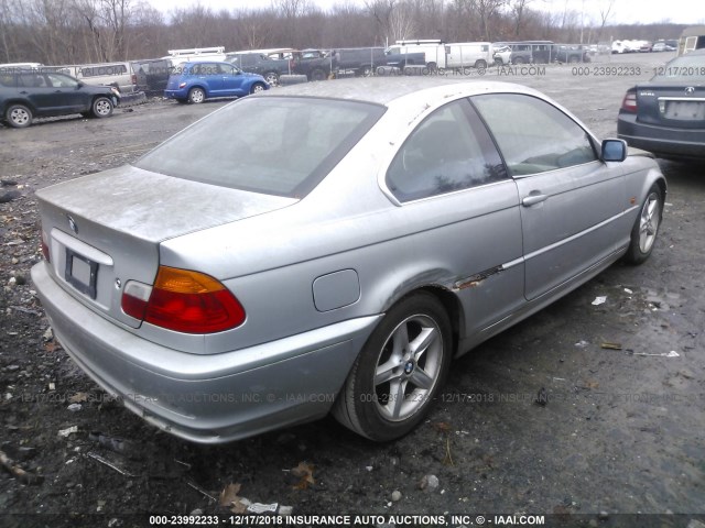 WBABN33432PG55600 - 2002 BMW 325 CI SILVER photo 4