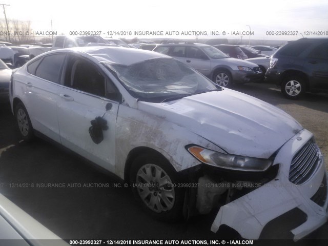 3FA6P0G75ER307685 - 2014 FORD FUSION S WHITE photo 6