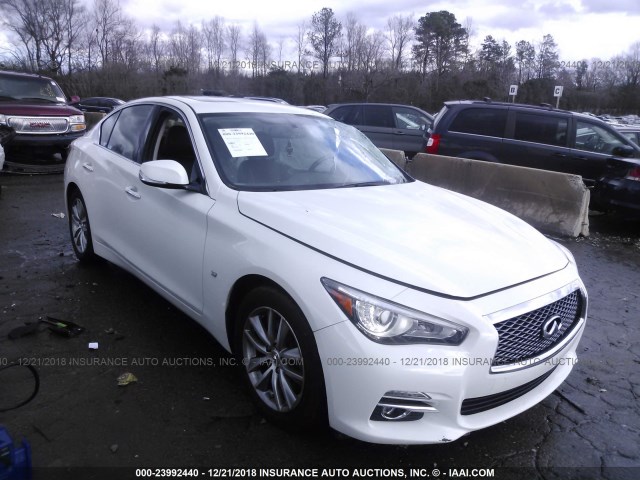 JN1BV7AP6FM349022 - 2015 INFINITI Q50 PREMIUM/SPORT WHITE photo 1