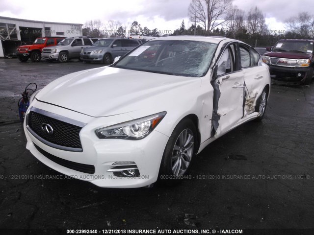 JN1BV7AP6FM349022 - 2015 INFINITI Q50 PREMIUM/SPORT WHITE photo 2