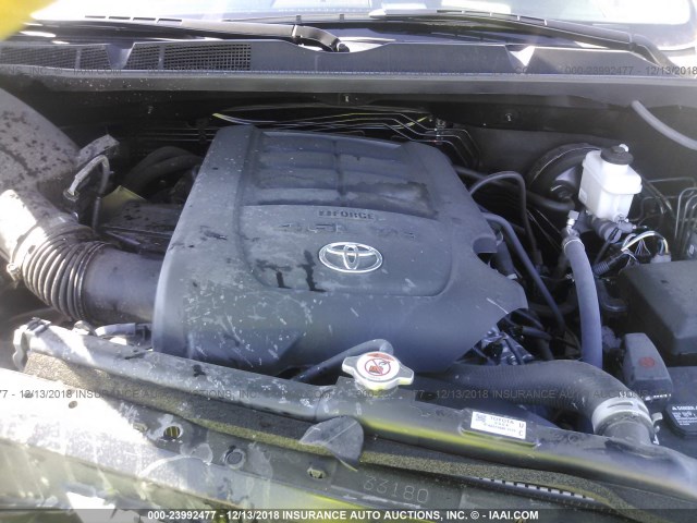 5TFEM5F14JX125129 - 2018 TOYOTA TUNDRA CREWMAX SR5 BLACK photo 10