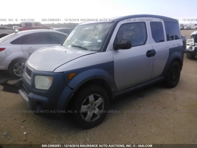 5J6YH28695L010915 - 2005 HONDA ELEMENT EX SILVER photo 2