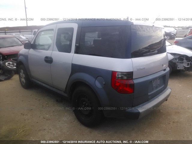 5J6YH28695L010915 - 2005 HONDA ELEMENT EX SILVER photo 3