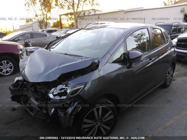 3HGGK5H83FM777246 - 2015 HONDA FIT EX/EXL GRAY photo 2