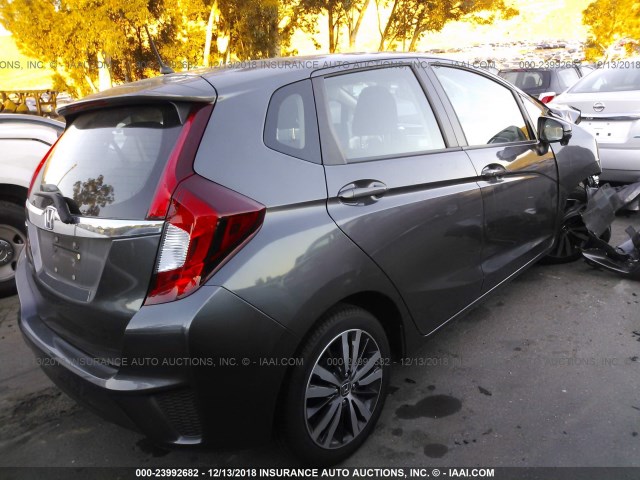 3HGGK5H83FM777246 - 2015 HONDA FIT EX/EXL GRAY photo 4