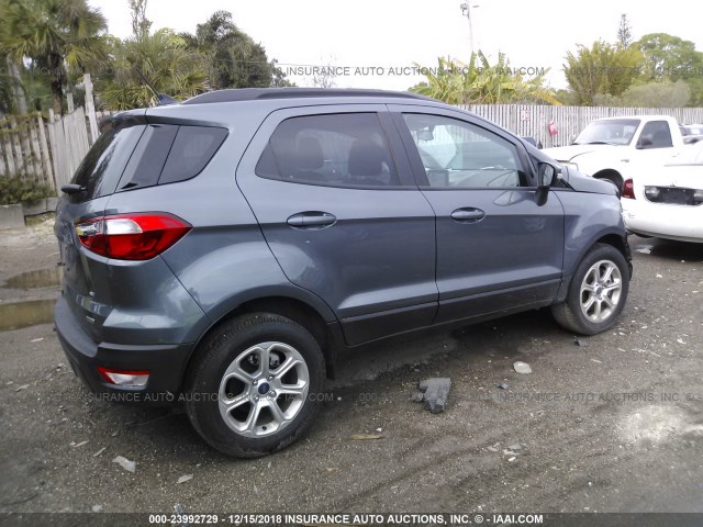 MAJ3P1TE4JC221354 - 2018 FORD ECOSPORT SE GRAY photo 4