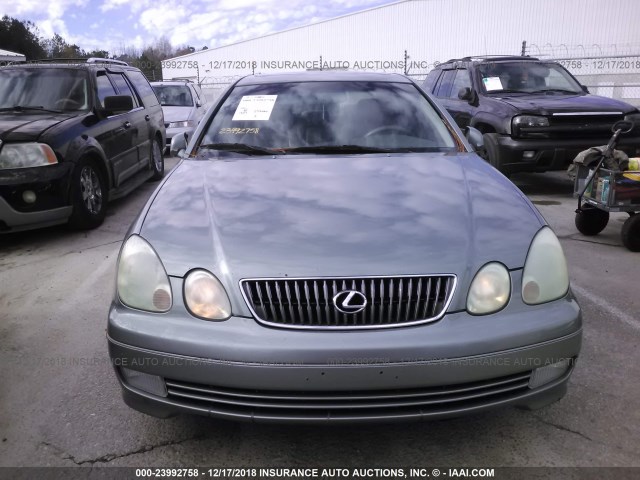 JT8BD69SX20164393 - 2002 LEXUS GS 300 GREEN photo 6