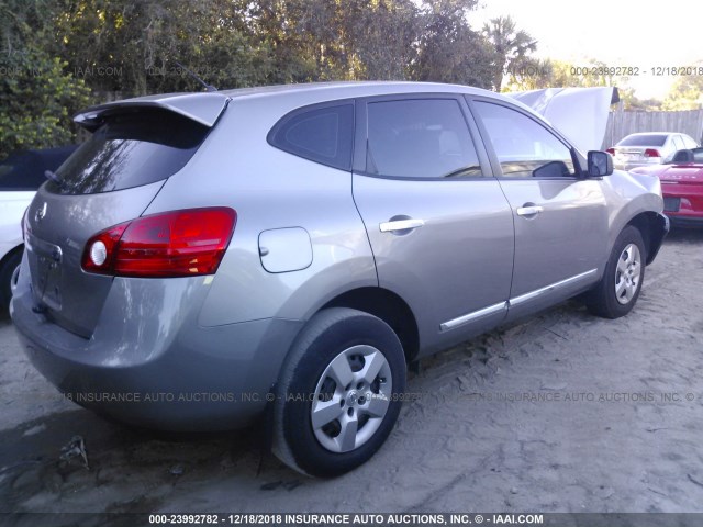 JN8AS5MT4BW182466 - 2011 NISSAN ROGUE S/SV/KROM GRAY photo 4