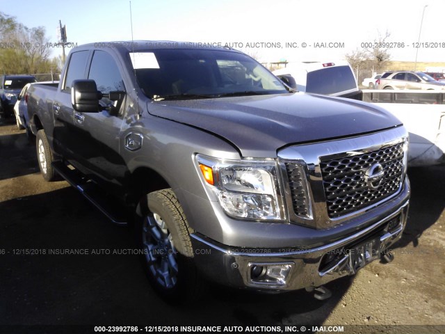 1N6AA1F21HN551730 - 2017 NISSAN TITAN XD SL/PLATINUM RESERVE/SV GRAY photo 1