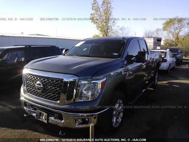 1N6AA1F21HN551730 - 2017 NISSAN TITAN XD SL/PLATINUM RESERVE/SV GRAY photo 2