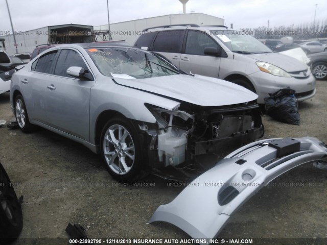 1N4AA5AP5EC496273 - 2014 NISSAN MAXIMA S/SV SILVER photo 1