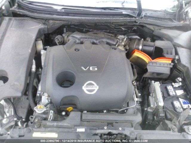 1N4AA5AP5EC496273 - 2014 NISSAN MAXIMA S/SV SILVER photo 10