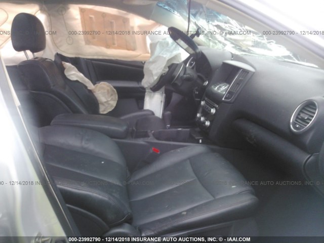 1N4AA5AP5EC496273 - 2014 NISSAN MAXIMA S/SV SILVER photo 5