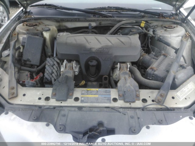 2G2WP552461165239 - 2006 PONTIAC GRAND PRIX SILVER photo 10