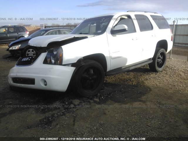 1GKFK13008R261369 - 2008 GMC YUKON WHITE photo 2