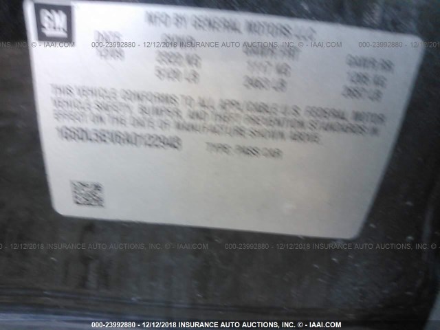 1G6DL5EV6A0122943 - 2010 CADILLAC CTS PERFORMANCE COLLECTION Черный фото 9