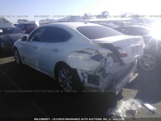 JN1BY1AP4CM331182 - 2012 INFINITI M37 WHITE photo 3