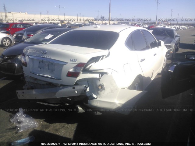 JN1BY1AP4CM331182 - 2012 INFINITI M37 WHITE photo 4