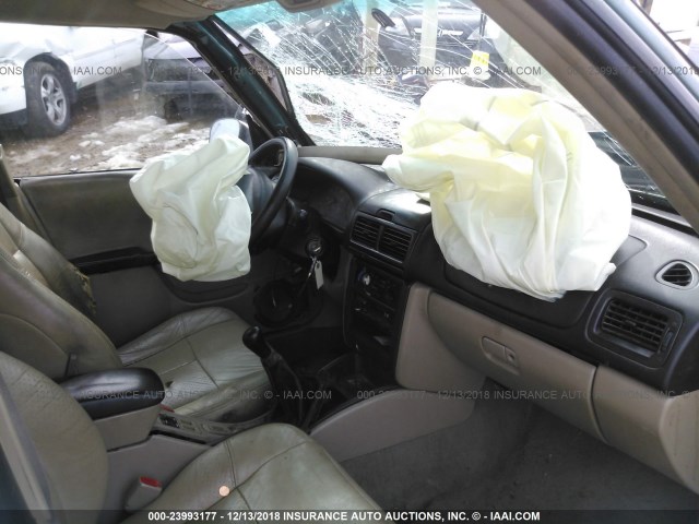 JF1SF6558YG706849 - 2000 SUBARU FORESTER S GREEN photo 5