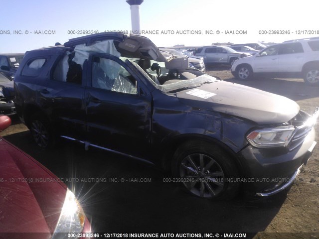 1C4RDJAG2HC652657 - 2017 DODGE DURANGO SXT GRAY photo 1